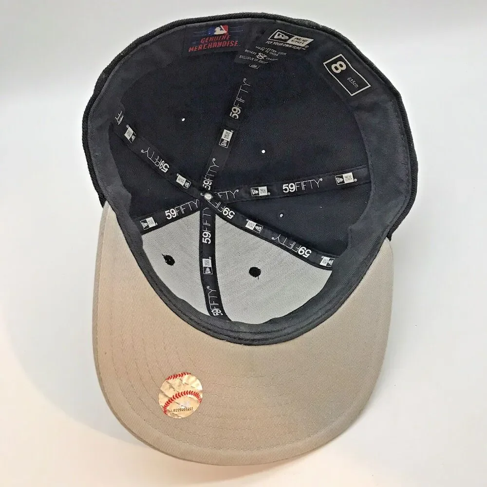 Chicago White Sox New Era 59 Fifty Fitted 8 Cap Gray & Black Genuine Merchandise